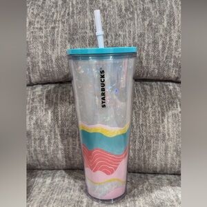 Starbucks 2020 Spring Collection Pastel Wave Iridescent Venti Tumbler 24oz